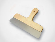 Eğri Saplı Spatula (Ahşap Saplı)